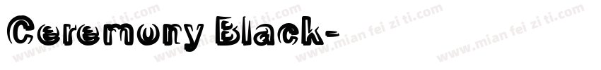 Ceremony Black字体转换